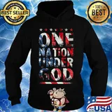 One Nation Under God American Flag Stars Patriotic Shirt Hoodie