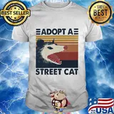Opossum Adopta Street Cat Vintage Retro Shirt