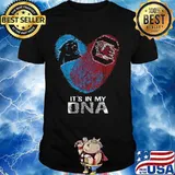 Panthers Gamecocks It’s In My Dna Heart Fingerprints Shirt