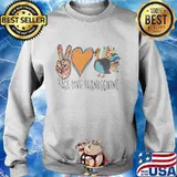 Peace Love Thanksgiving Tuyrkey Shirt Sweater