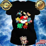 Pikachu and friends meme avenger s Ladies tee