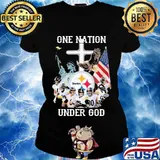 Pittsburgh steelers 88th one nation under god s Ladies tee