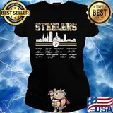 Pittsburgh steelers joe greene jack ham troy polamalu terry bradshaw signatures s Ladies tee