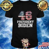 President Biden 46 Biden 46 Biden 2020 Election Us Flag Shirt