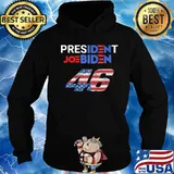 President joe biden 46 2020 american flag s Hoodie