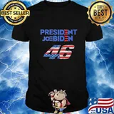 President joe biden 46 american flag 2020 shirt