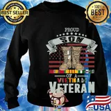 Proud Son Of A Viet Nam Veteran American Flag Shirt Sweater