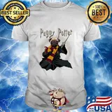 Puggy Potter Magic Wizard Pug Funny Puggy Pug Shirt