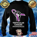 Purple ribbon products for testicular cancer awareness s Sweater