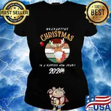 Quarantine christmas 2020 turkey vintage retro s Ladies tee