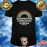 Quarantine Christmas Crew Xmas 2020 Rainbow Shirt
