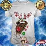 Reindeer Rolling Stones Merry Christmas Shirt