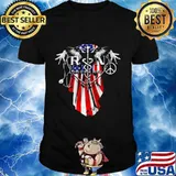 Rn registered nurse american flag shirt