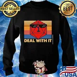 Roll game deal with it vintage retro s Sweater