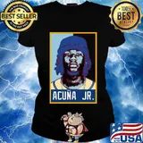 Ronald acuna jr. baseball player art s Ladies tee