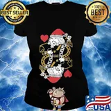 Santa claus a card christmas s Ladies tee