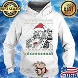 Santa claus a card ugly christmas s Hoodie