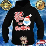 Santa Claus Face Mask 2020 Sucked But Yay Christmas Shirt Hoodie