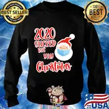 Santa Claus Face Mask 2020 Sucked But Yay Christmas Shirt Sweater