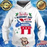Santa i already got what i wanted victory goat stars joe biden s Hoodie