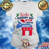 Santa i already got what i wanted victory goat stars joe biden s Ladies tee