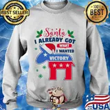Santa i already got what i wanted victory goat stars joe biden s Sweater