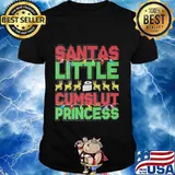 Santa's little cumslut princess toilet paper ugly christmas shirt