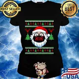 Santa Wearing Face Mask Christmas 2020 Shirt Ladies tee