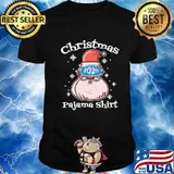 Santa With Wear Mask Christmas 2020 Family Pajamas Xmas Shirt