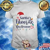 Santa’s Favorite Dog Groomer Merry Christmas Shirt