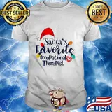 Santa’s Favorite Occupational Therapist Merry Xmas Shirt