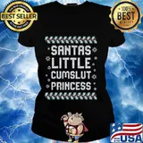 Santas little cumslut princess ugly christmas s Ladies tee