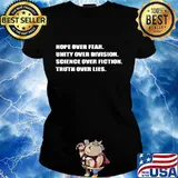 Science over fiction hope over fear joe biden vote 2020 s Ladies tee