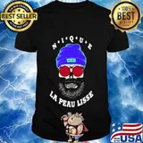 Skull beard nique la peau lisse shirt
