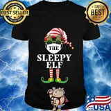 Sleepy elf matching christmas group pjs family pajama 2020 shirt