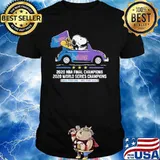 Snoopy and woodstock 2020 nba finals champions all for one los angeles lakers shirt