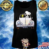 Snoopy and woodstock riding car 09 09 mk vintage s Tank top