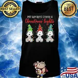 Snoopy my favorite color is christmas lights s Tank top