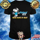 Snoopy natural ice never broke my heart beer shirt