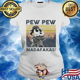 Snoopy pew pew madafakas vintage retro s Ladies tee