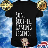 Son brother gaming legend teenage boys 8-12 year old christmas shirt