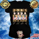 Sons of anarchy signatures vintage retro s Ladies tee