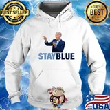 Stay blue joe biden 46 election winner blue wave democrat s Hoodie