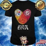 Steelers Alabama Crimsontide It’s In My Dna Heart Fingerprints Shirt