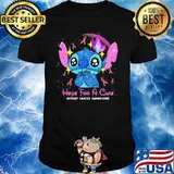 Stitch hope for a cure breast cancer awareness shirt