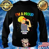 Strong woman lgbt i'm a proud autism mom s Sweater