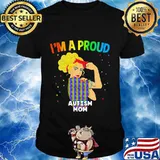Strong woman lgbt i'm a proud autism mom shirt