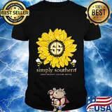 Sunflower simply southern simple bee happy bee kind bee you shirt