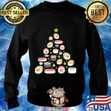 Sushi christmas tree funny xmas holiday season s Sweater
