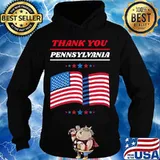 Thank you pennsylvania democrats american flag s Hoodie
